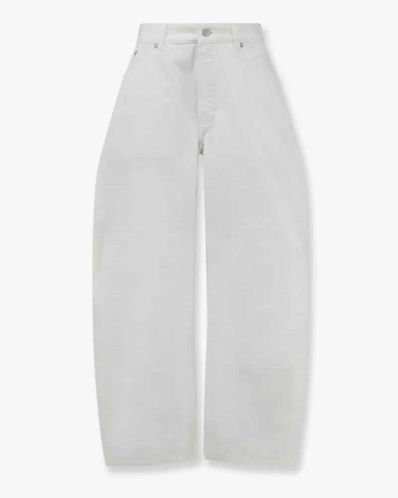 Alaïa Rodeo white denim trousers -  - gender_Woman White