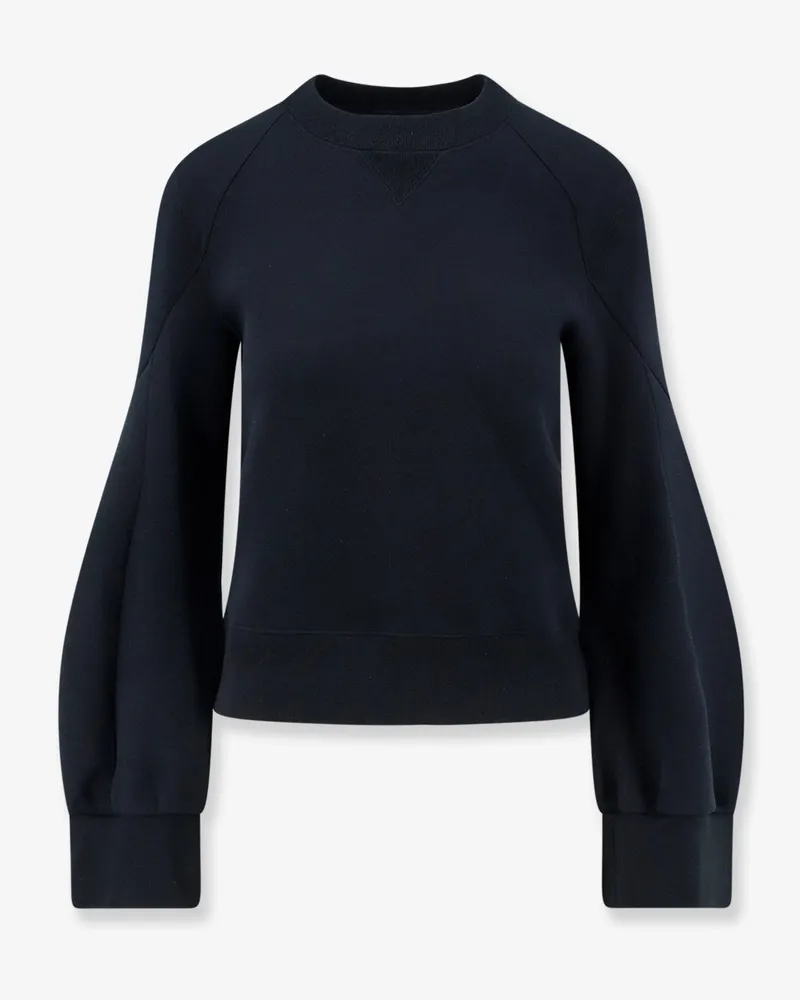 Sacai Sponge Sweat cotton blend sweater -  - gender_Woman Black