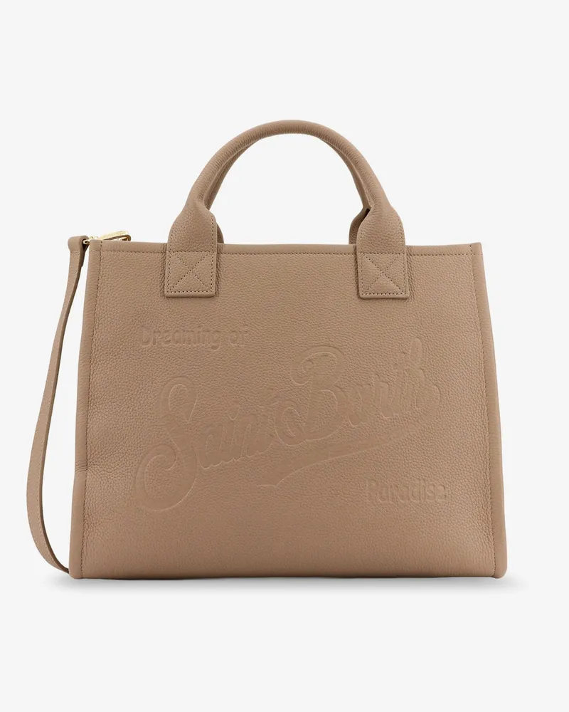 MC2 Saint Barth Vanity Bag Large leather shoulder bag -  - gender_Woman Beige