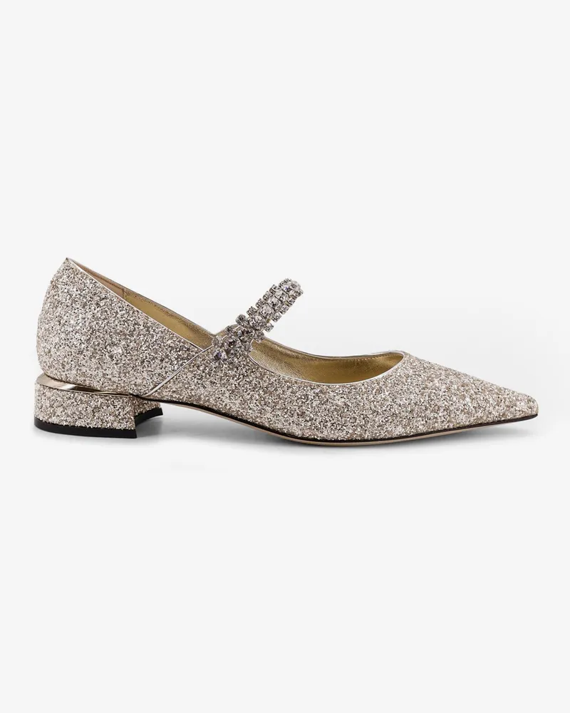 Jimmy Choo Bing leather pumps with all-over glitter detail -  - gender_Woman Silver