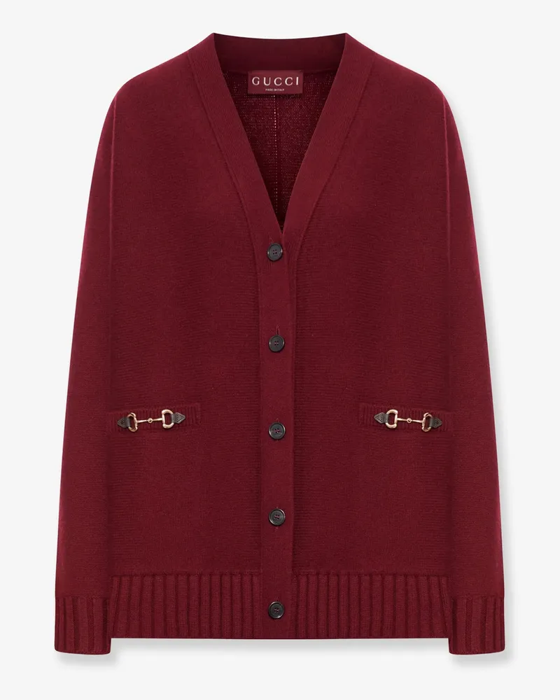 Gucci Wool and cashmere cardigan -  - gender_Woman Red