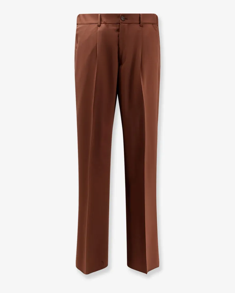 Hevò TorreCanne virgin wool trousers -  - gender_Man Brown