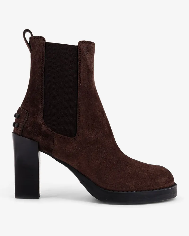 TOD'S Suede ankle boots -  - gender_Woman Brown