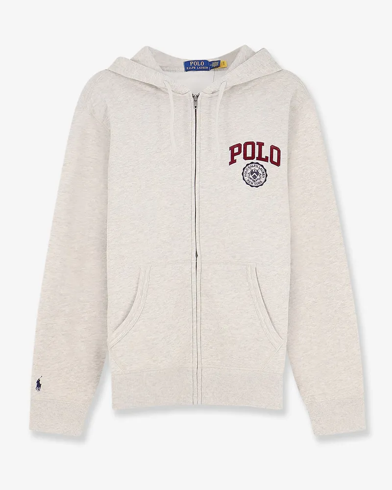 Ralph Lauren Cotton blend sweatshirt with hood -  - gender_Man Grey