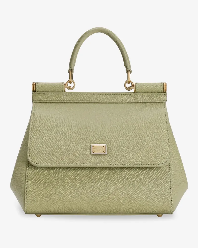 Dolce & Gabbana Sicily Medium leather crossbody bag -  - gender_Woman Green