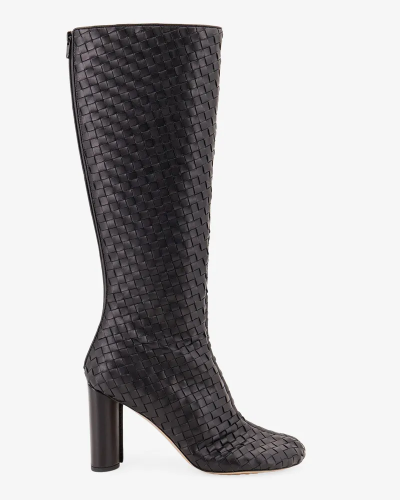 Bottega Veneta Cherry Boots with braided pattern -  - gender_Woman Black