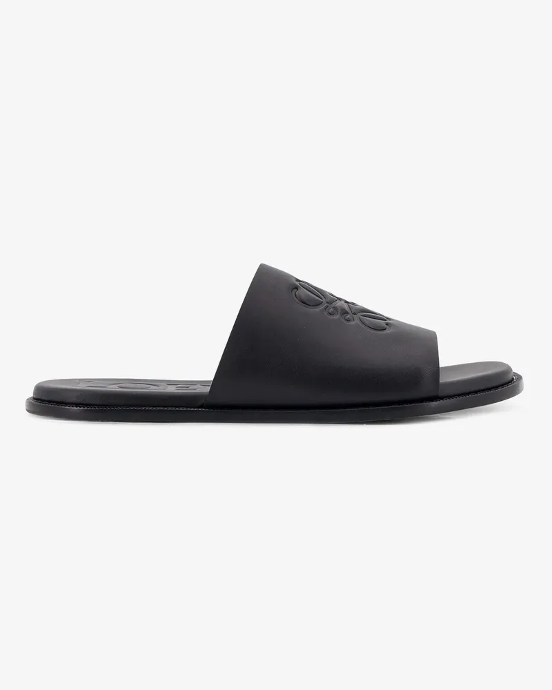 Loewe Paula's Ibiza - Flex Anagram leather sandals -  - gender_Man Black