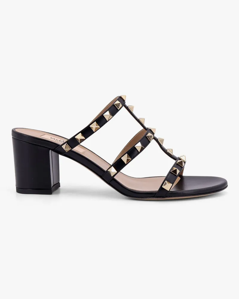 Valentino Garavani Rockstuds leather sandals with iconic all-over studs -  - gender_Woman Black