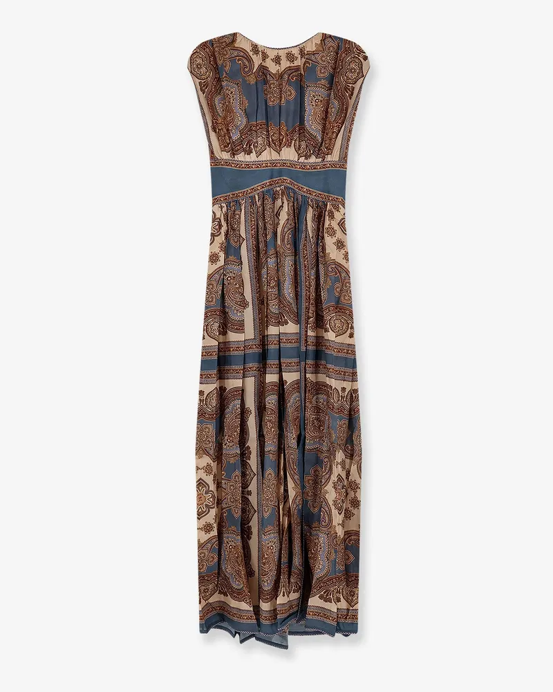 Zimmermann Mahon silk long dress -  - gender_Woman Brown