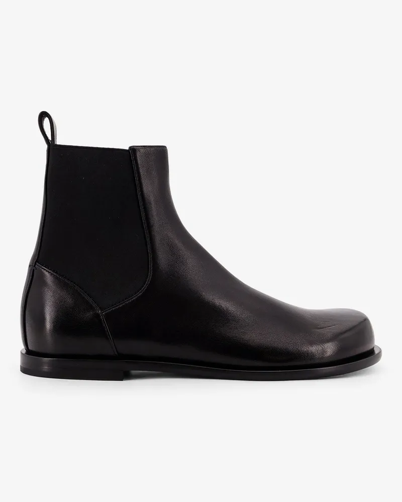 Fendi Chelsea Squared FF leather boots -  - gender_Man Black