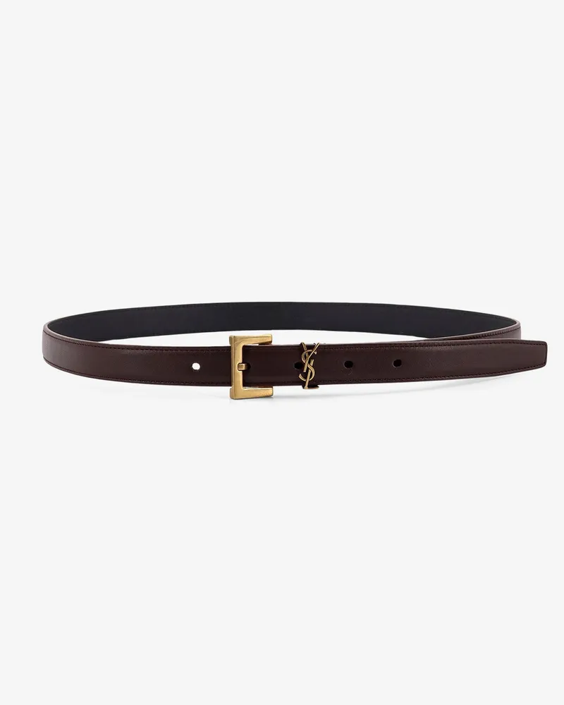 Saint Laurent Leather belt -  - gender_Woman Brown