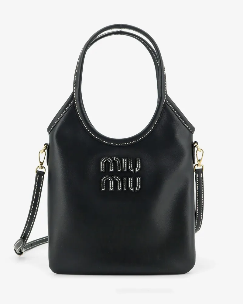 Miu Miu Ivy leather crossbody bag -  - gender_Woman Black