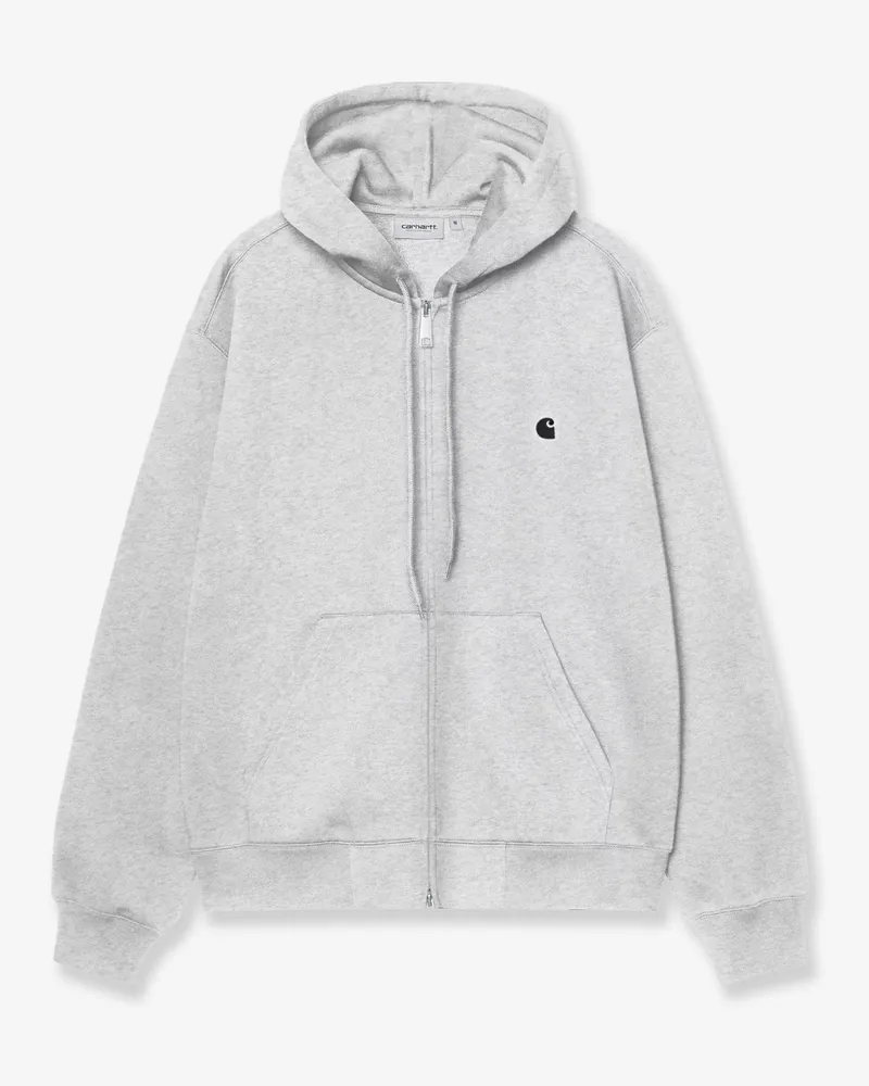 Carhartt WIP Mack Jacket melange cotton hoodie -  - gender_Man Grey