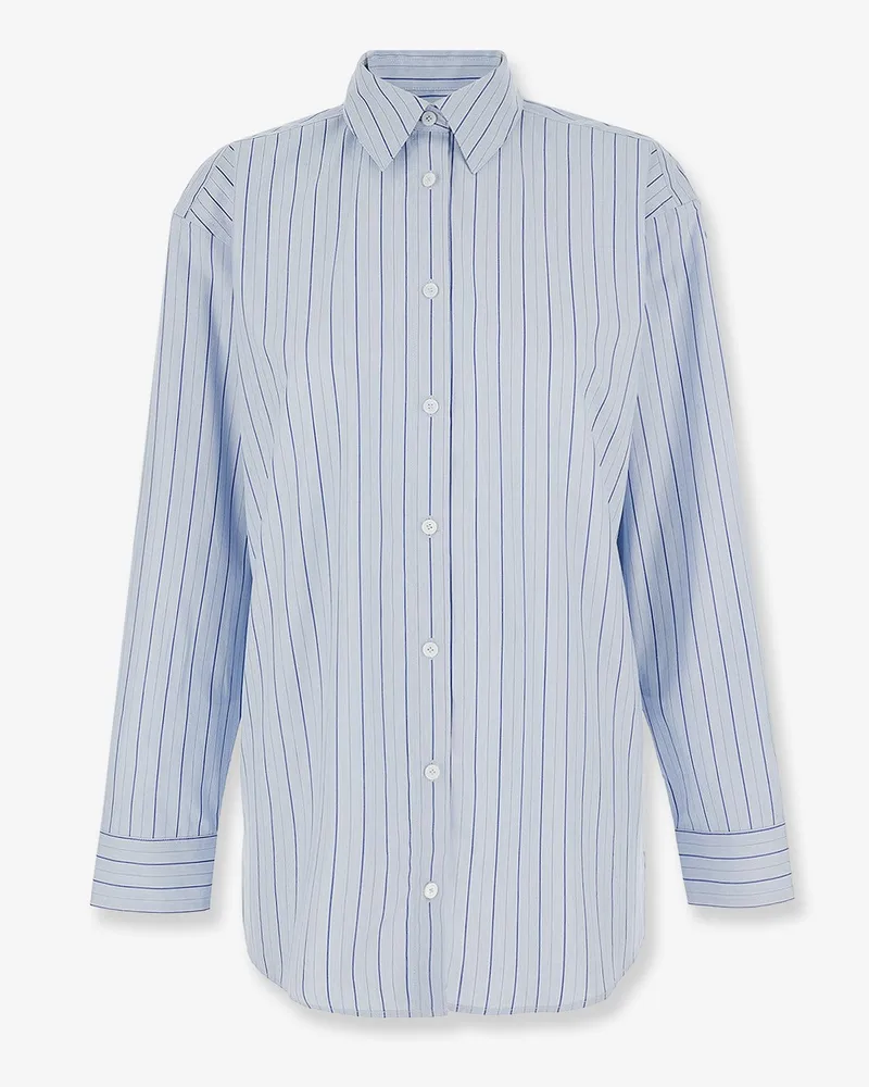 Totême Striped cotton shirt -  - gender_Woman Bue