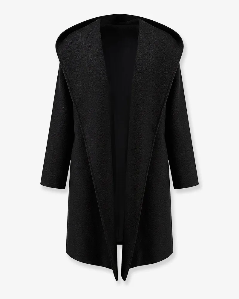 Totême Wool Hoodie Coat -  - gender_Woman Black