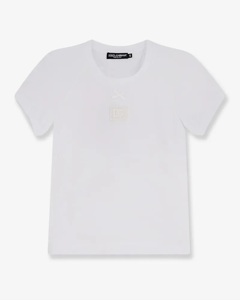Dolce & Gabbana Cotton t-shiirt with Logo -  - gender_Woman White