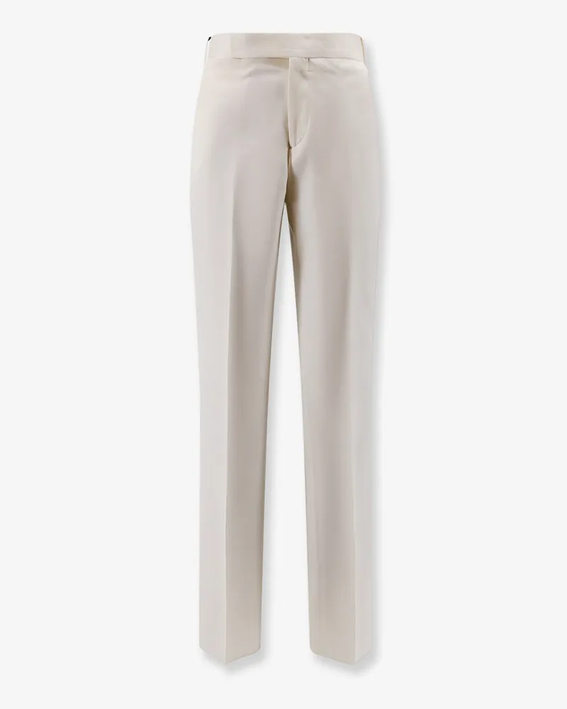 LARDINI Palu viscose and silk trousers -  - gender_Man White