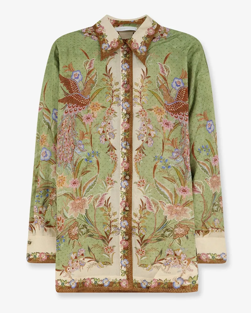 Zimmermann Indra silk shirt -  - gender_Woman Green