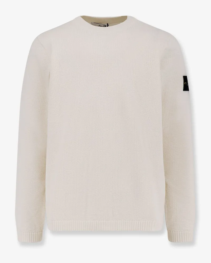 Stone Island Organic cotton sweater -  - gender_Man White