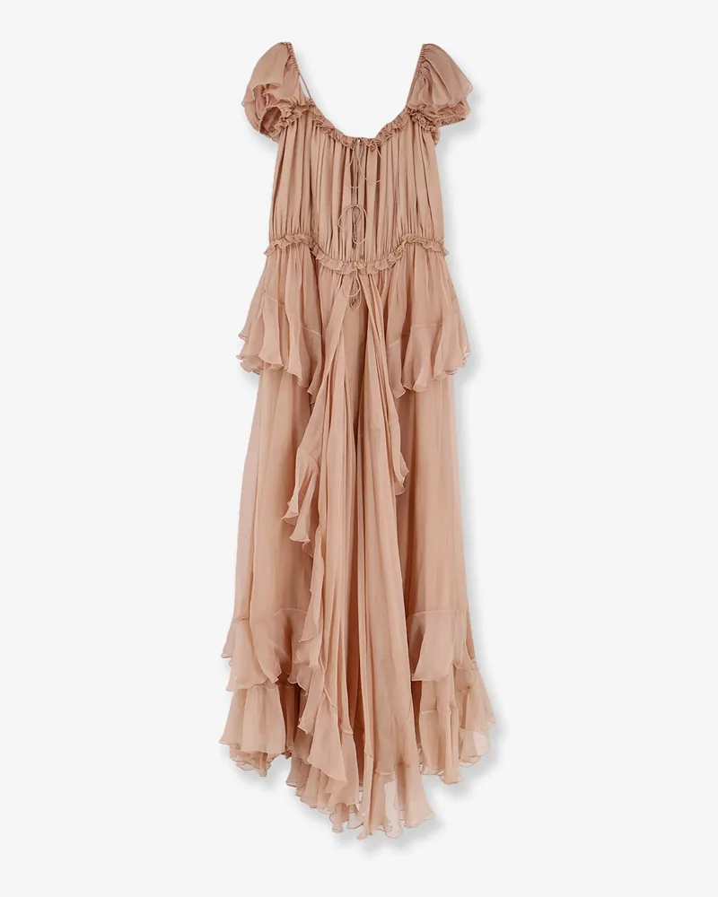 Chloé Silk long dress -  - gender_Woman Pink