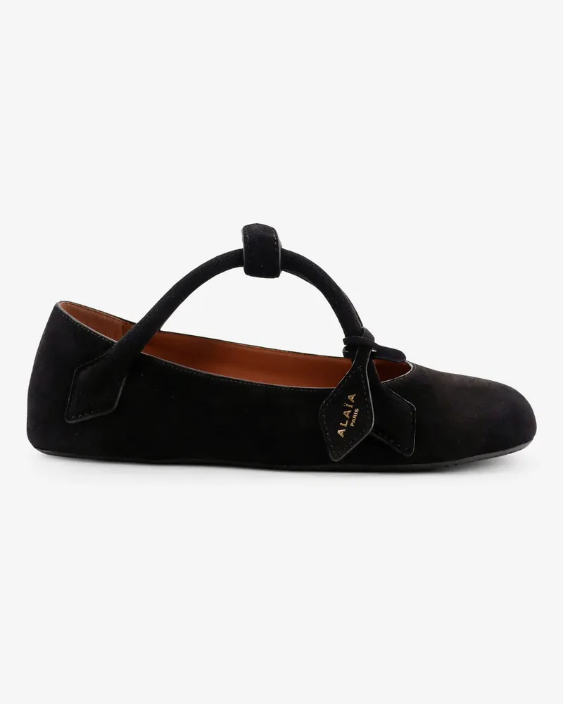 Alaïa Le Teckel Suede Ballet Flats -  - gender_Woman Black