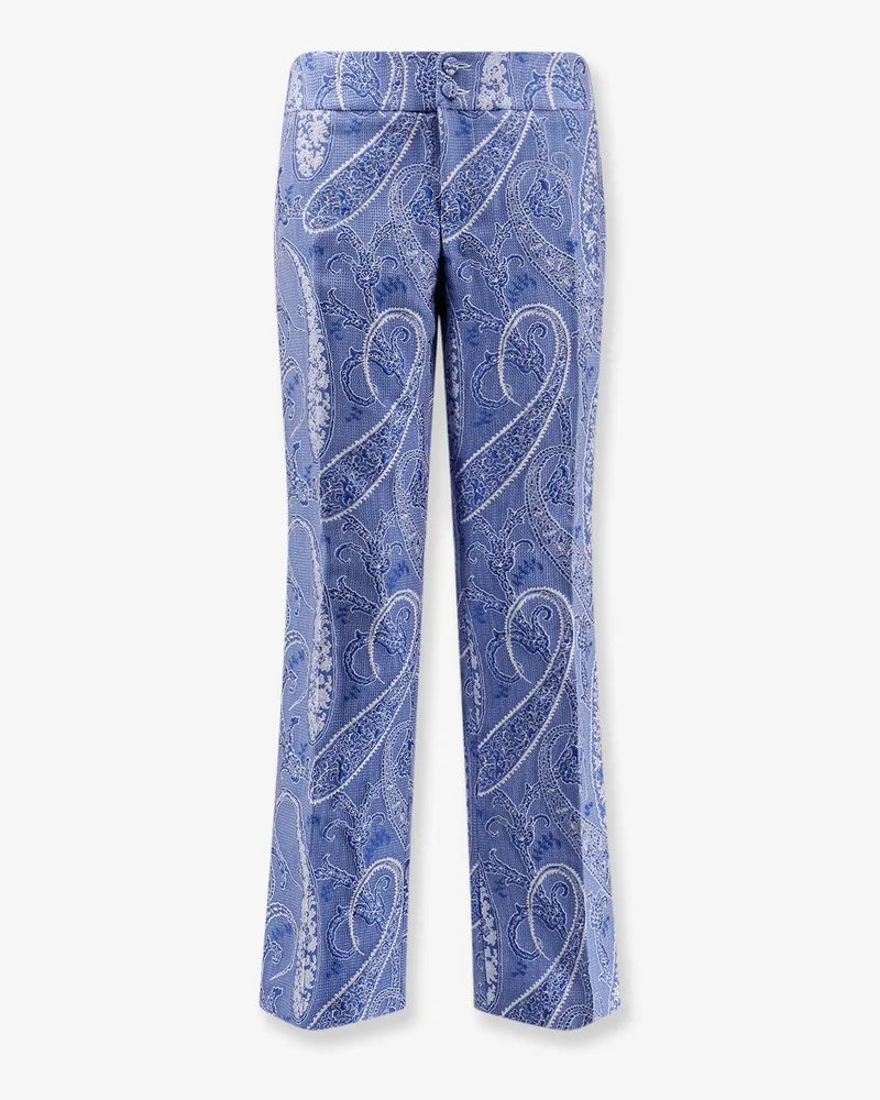 Etro Trousers with iconic print -  - gender_Woman Blue