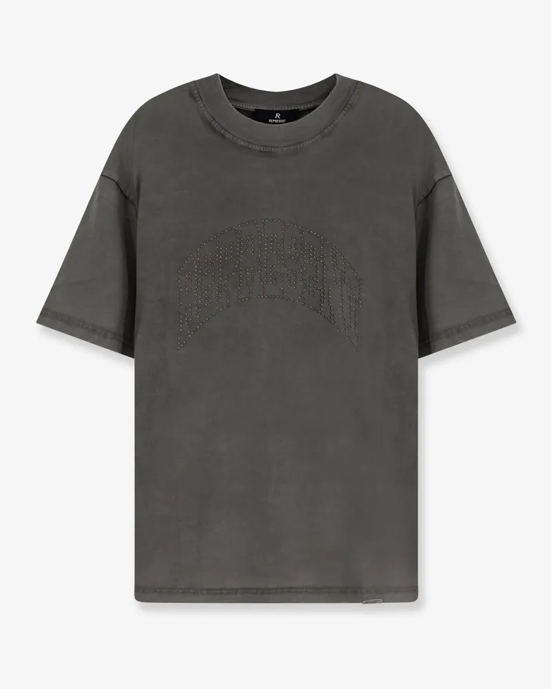 REPRESENT Embellished  cotton t-shirt - REPRESENT - gender_Man Grey
