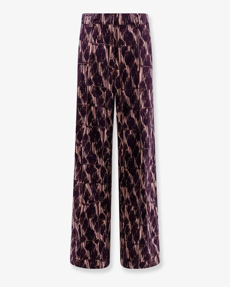 Dries van Noten Paxy corduroy trousers -  - gender_Woman Purple