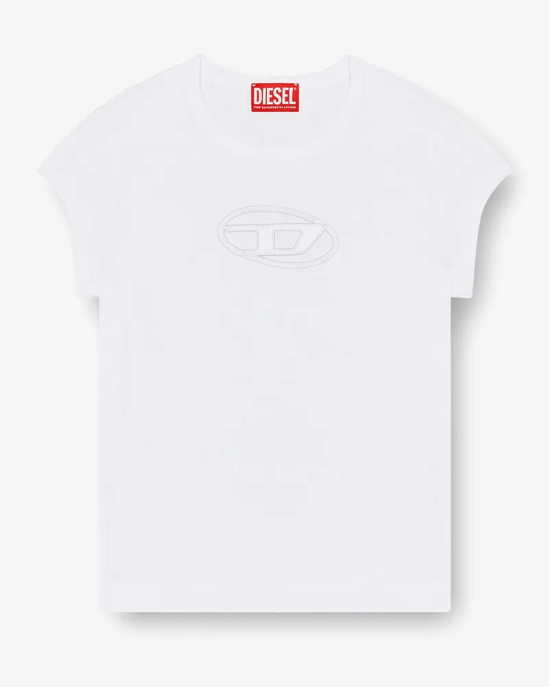 Diesel T-Angie T-shirt in stretch cotton -  - gender_Woman White