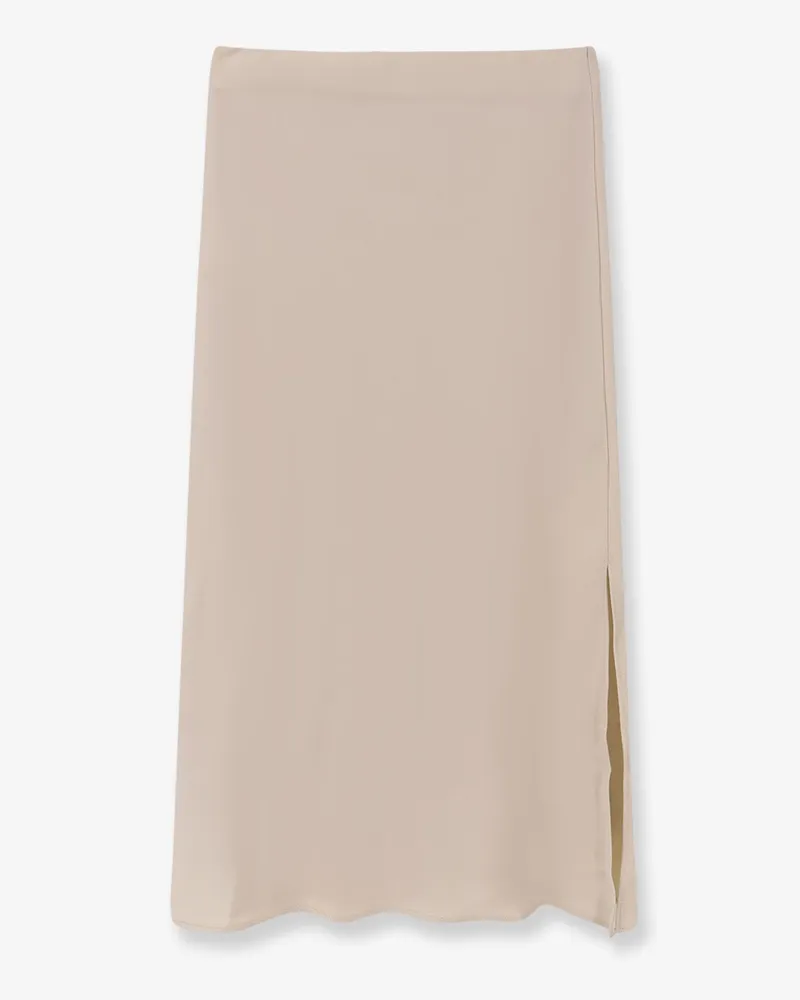 Brunello Cucinelli Satin skirt -  - gender_Woman Beige