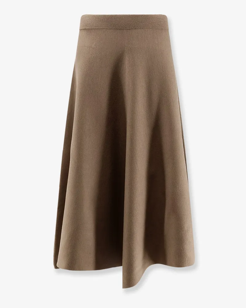 NUDE Knitted long skirt -  - gender_Woman Brown