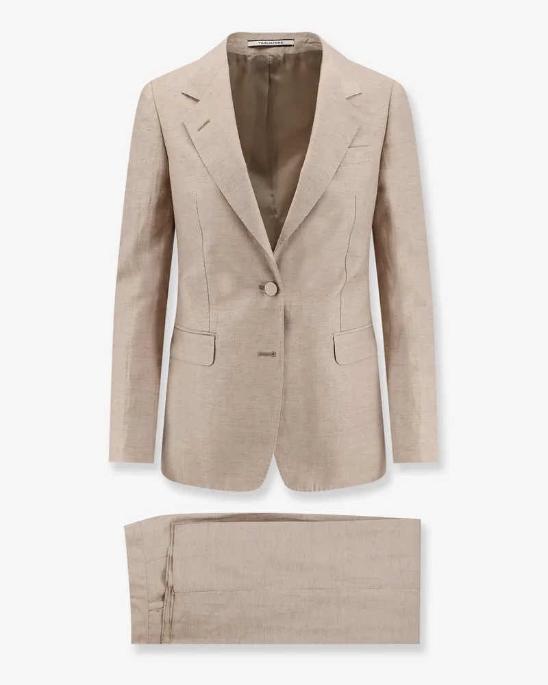 Tagliatore Parigi linen and cotton suit -  - gender_Woman Beige