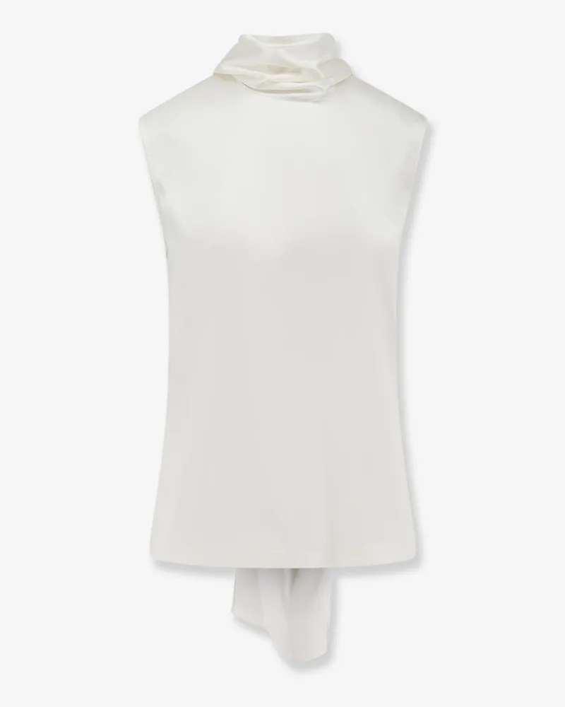 Bottega Veneta Stretch satin top -  - gender_Woman White