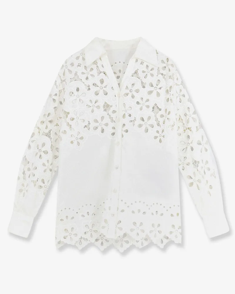 Dolce & Gabbana Cotton shirt with cut-out details -  - gender_Woman White