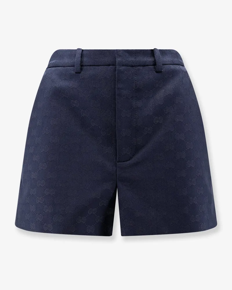 Gucci GG cotton blend shorts -  - gender_Woman Blue