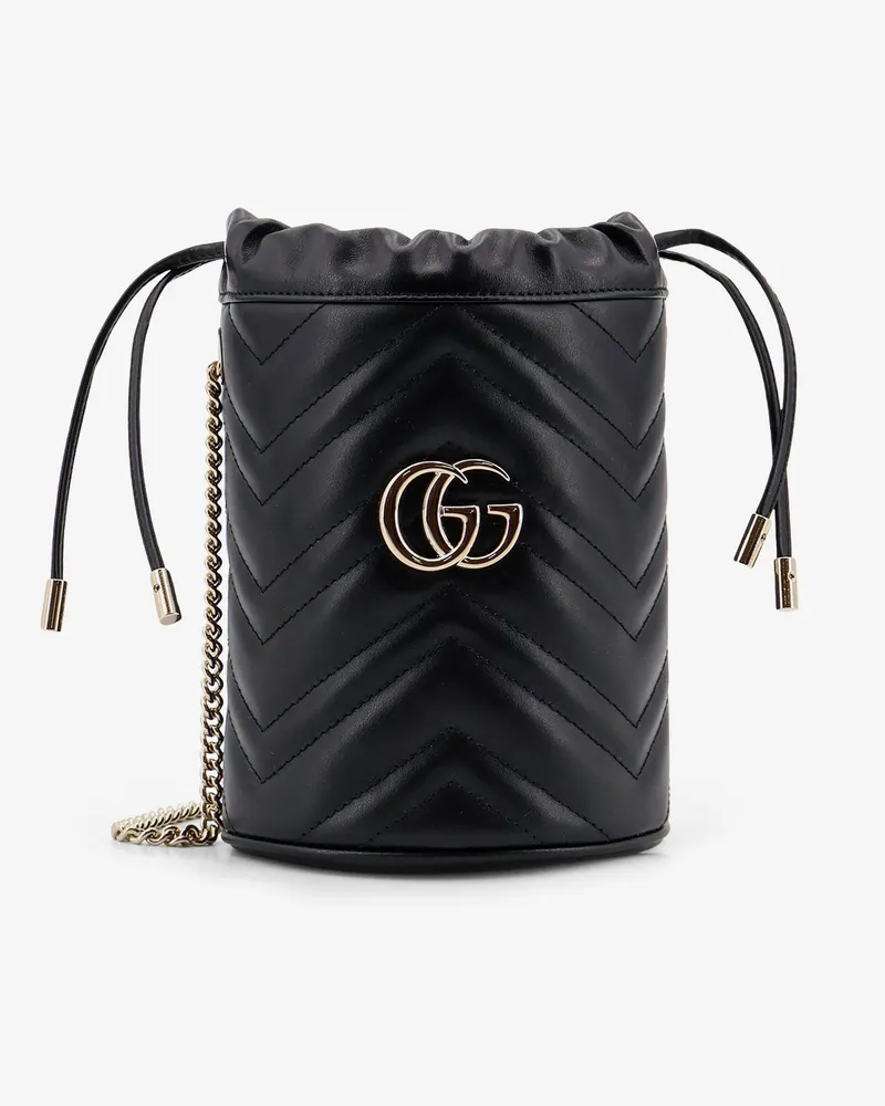 Gucci GG Marmont matelassé leather bucket bag -  - gender_Woman Black