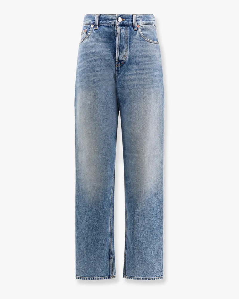 Gucci Boyfriend jeans with  rosso ancora tag - GUCCI - gender_Woman Blue