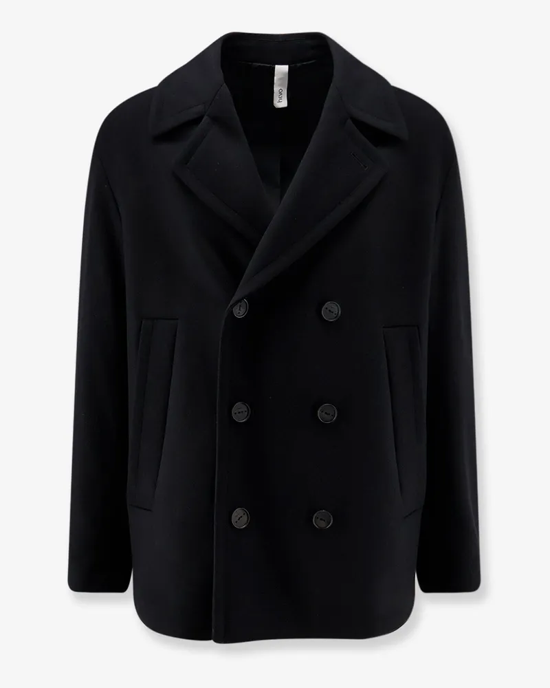 Hevò Orno virgin wool blend coat -  - gender_Man Black