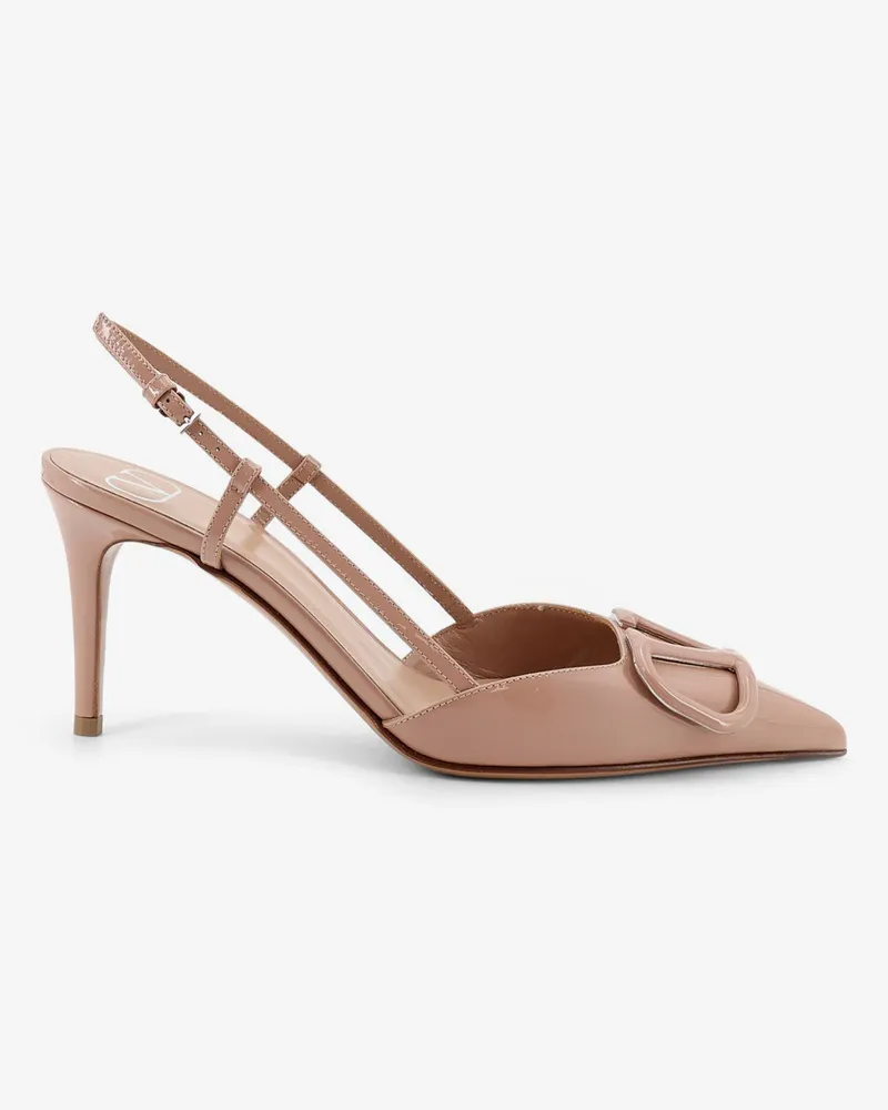 Valentino Garavani VLogo Signature patent leather pumps -  - gender_Woman Beige