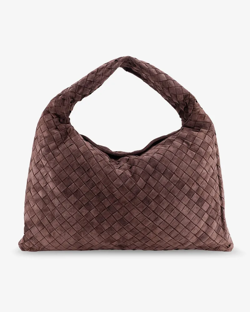 Bottega Veneta Hop leather shoulder bag with Intrecciato effect -  - gender_Woman Brown