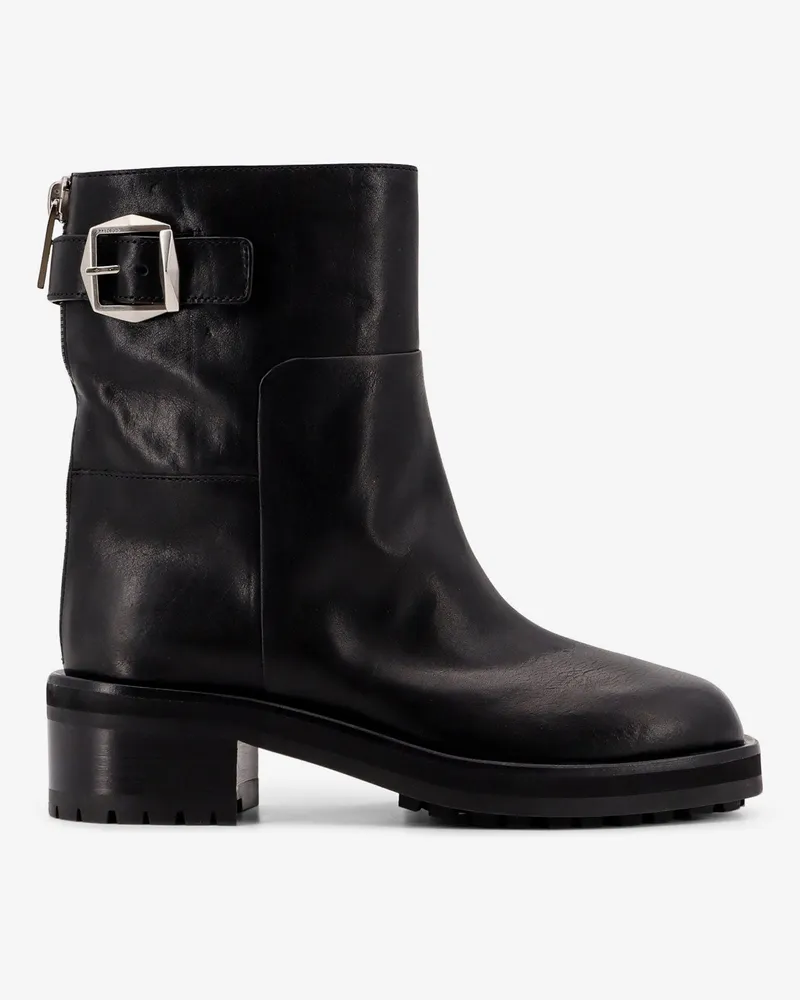 Jimmy Choo Brooklyn ab 50 leather boots with adjustable strap -  - gender_Woman Black