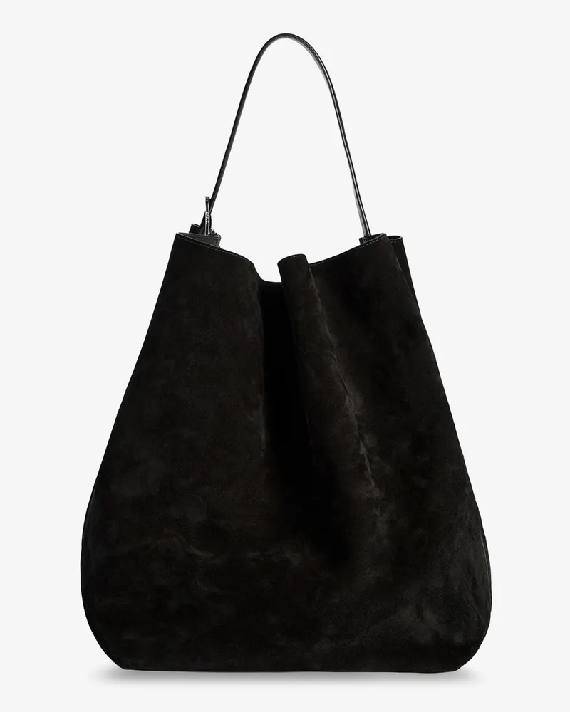 Totême Suede Belted Tote -  - gender_Woman Brown