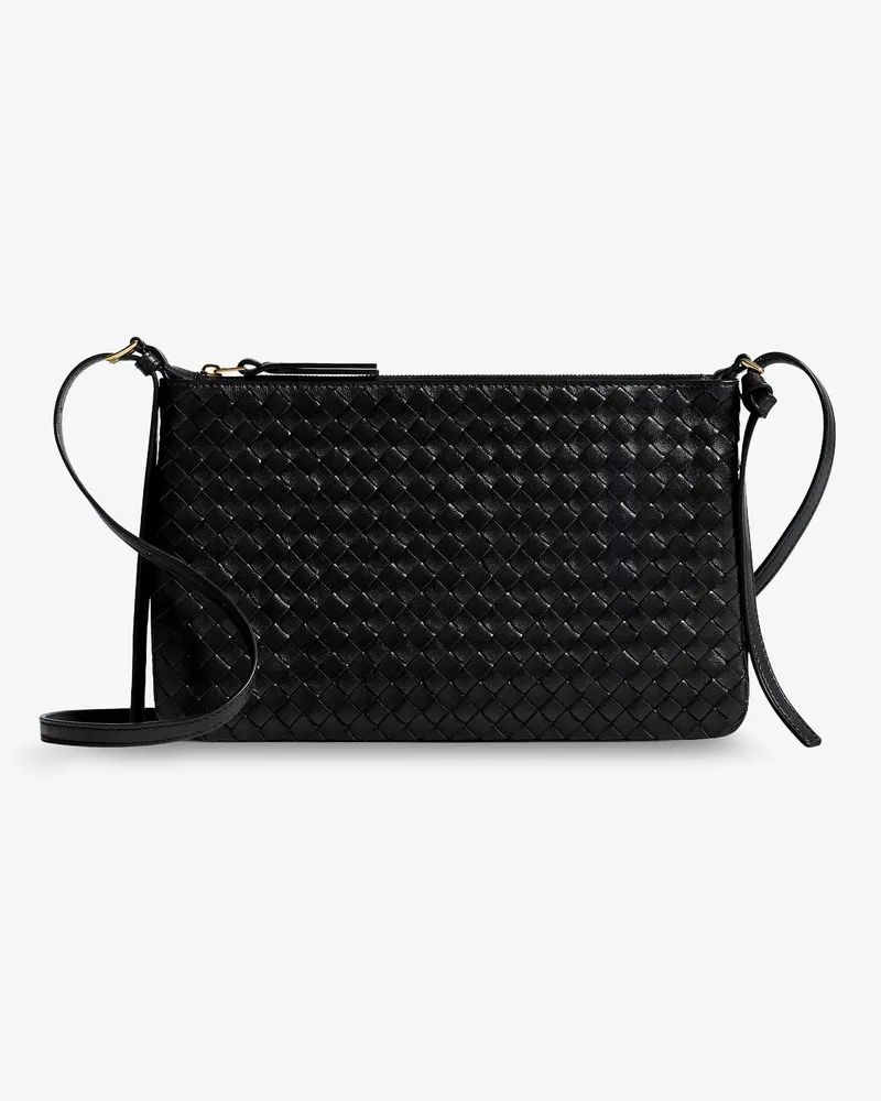 Bottega Veneta Pochette Intrecciato Piccolo medium with shoulder strap -  - gender_Woman Black