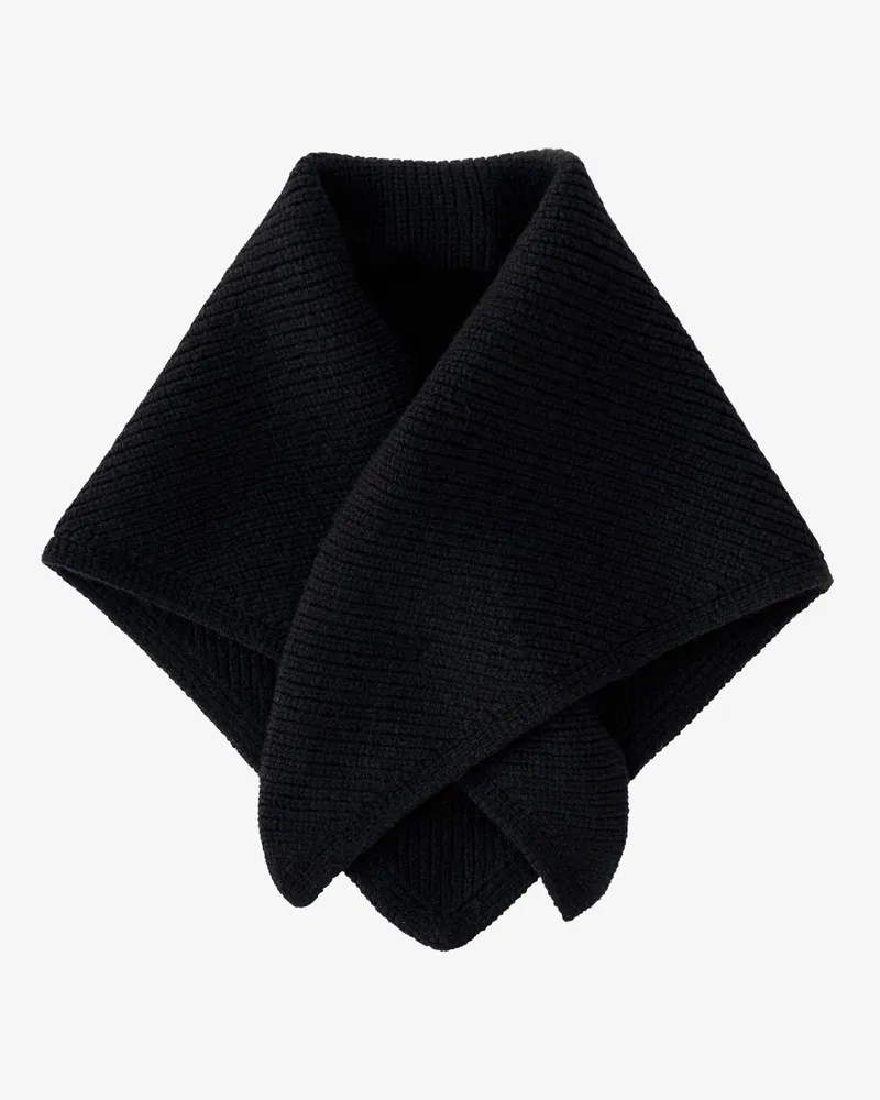 Studio Nicholson Pythagoras merino wool traingular scarf -  - gender_Man Black