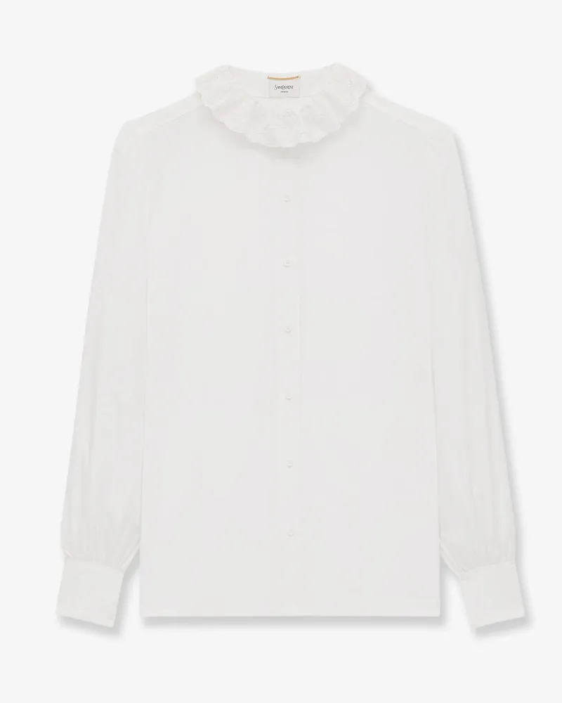 Saint Laurent Certified cotton shirt -  - gender_Woman White
