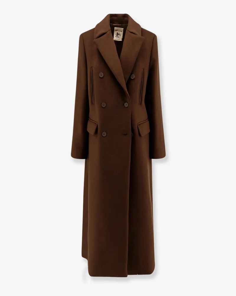Semicouture Virgin wool blend coat -  - gender_Woman Brown