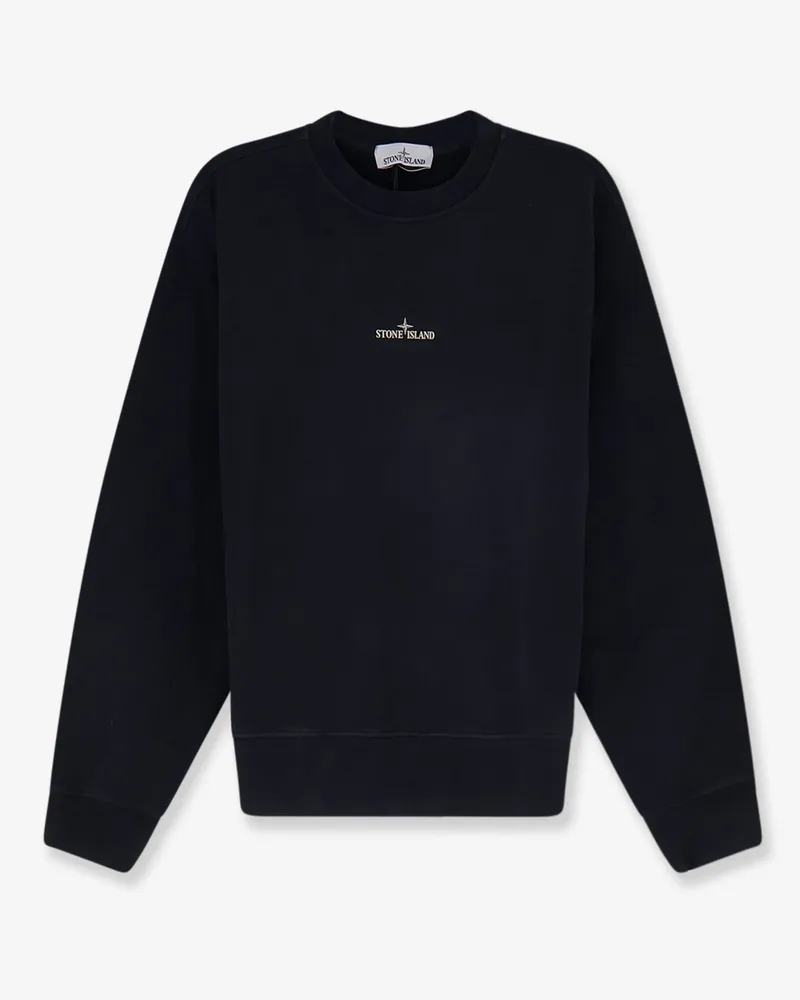 Stone Island Organic cotton sweatshirt with Logo print -  - gender_Man Black