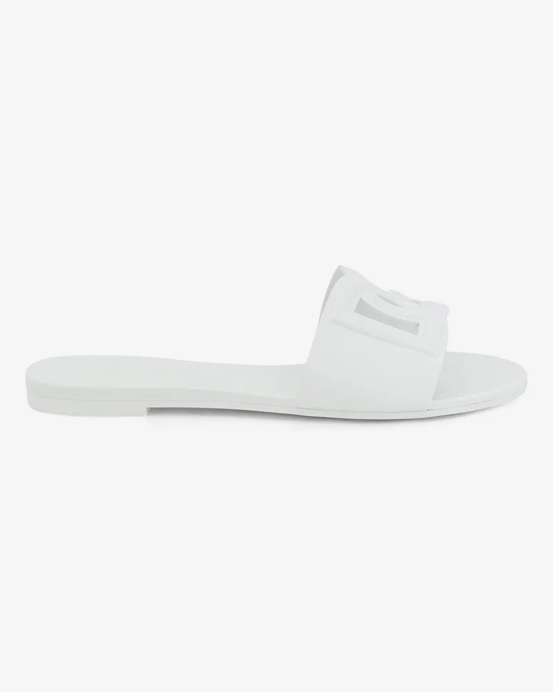 Dolce & Gabbana PVC sandals with DG logo on the front -  - gender_Woman White