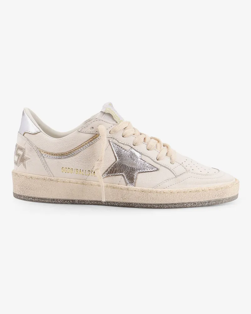 Golden Goose Ball Star with Padded Collar low-top leather snakers -  - gender_Woman White
