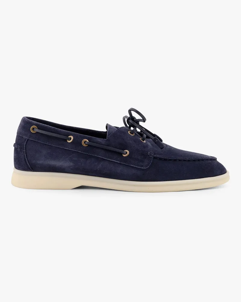 Loro Piana Sea-Sail Walk suede loafers -  - gender_Man Blue